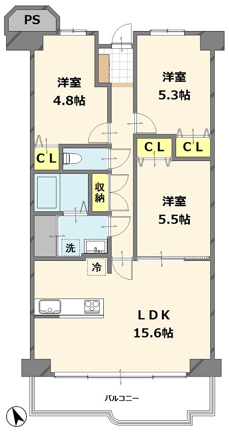 ハイム鴻池の間取り
