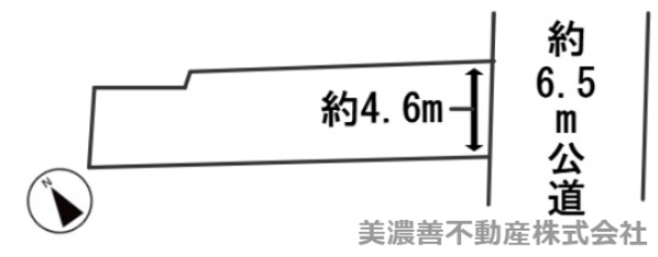 ６５６７０　岐阜市中竹屋町土地の区画図