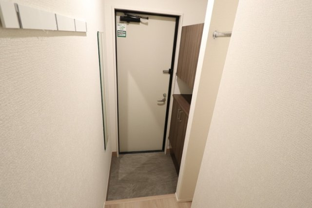 熊本市南区白藤２丁目のアパートの玄関