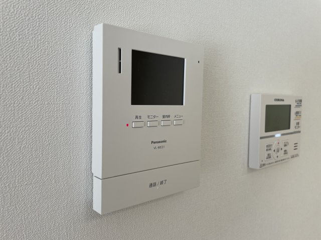 【防犯設備】 | 新築分譲住宅 東根市中央東二丁目　全3棟　 | 録画機能付きですので、不在時に来客があっても安心です(^^♪