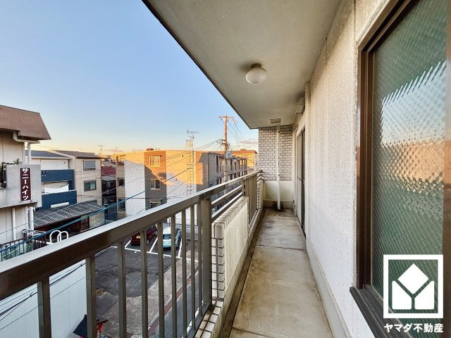 伏見区深草平田町のバルコニー