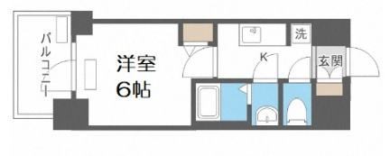 【間取り】 | プレサンス松屋町ヴェルデス