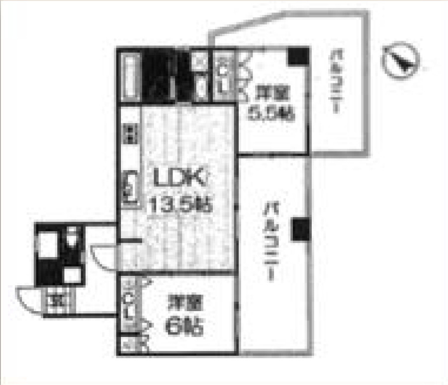 ライオンズマンション国際通りの間取り