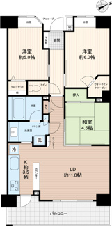 【間取り】 | グローベルザ・スクエア北戸田
