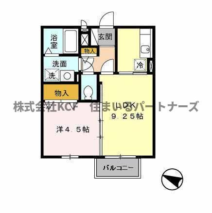 メルベーユ・ドミールD棟の間取り