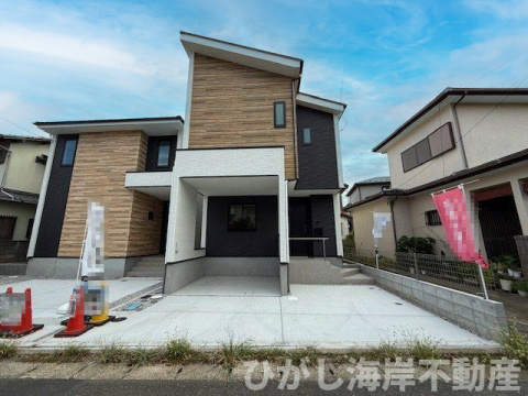 茅ヶ崎市赤羽根　新築戸建　全2棟　の外観|現地外観