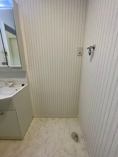 茅ヶ崎市南湖4丁目　新築戸建のランドリースペース|洗濯機置場