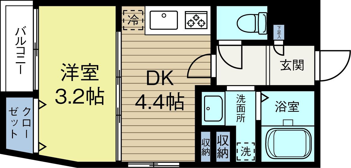 フォルテ城南の間取り