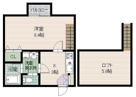 グランツ別府の間取り