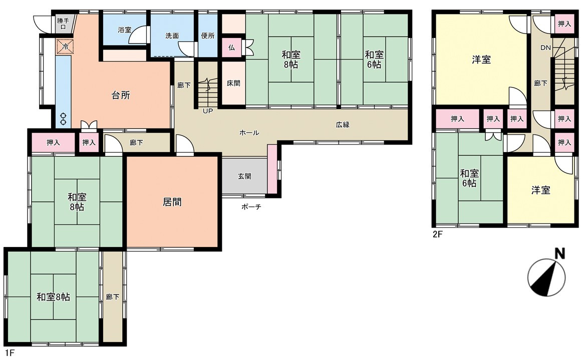 各務原市新鵜沼台3丁目戸建の間取り