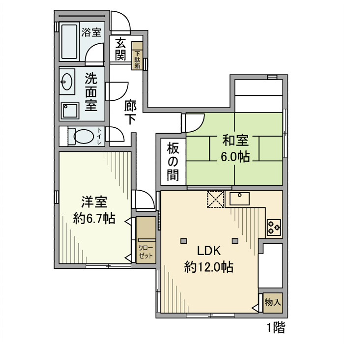 平和台戸建の間取り