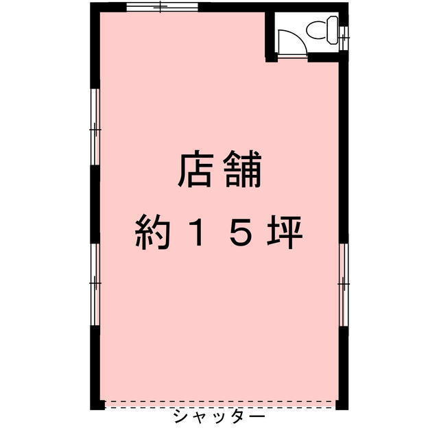 岐阜市六条北４丁目の店舗事務所の間取り