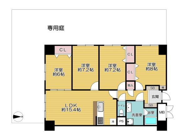 【間取り】 | ルネ旭公園