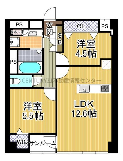 【間取り】 | 天保山第一コーポ