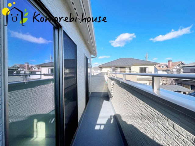 鴻巣市鴻巣　新築一戸建て　01のバルコニー|12/14　撮影済み