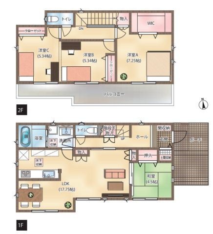 桶川市坂田　中古戸建ての間取り|10月1日　撮影