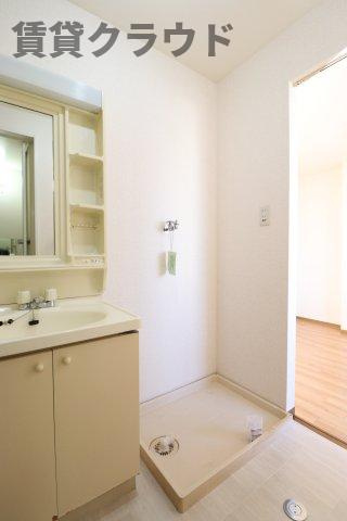 サニーコーポ・ハセベの洗面所|洗濯機置場