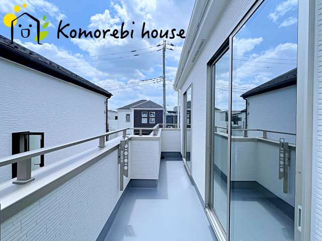 桶川市加納6期　新築一戸建て　グラファーレ　26のバルコニー|7/31　撮影済み