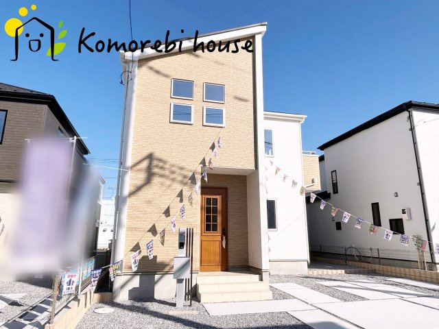 桶川市加納6期　新築一戸建て　グラファーレ　26の前面道路含む現地写真|7/31　撮影済み