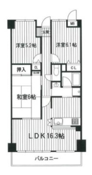 グレーシィ金剛アルティプラザの間取り