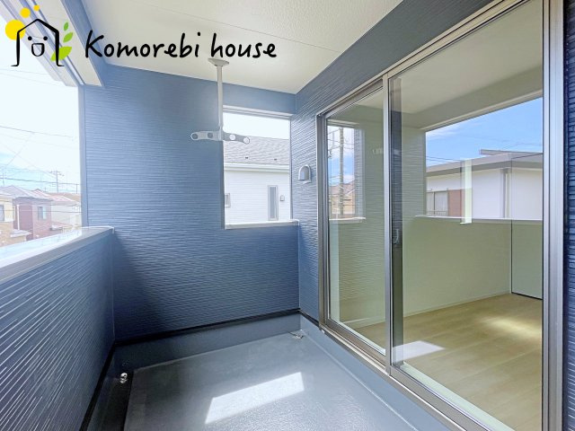 白岡市小久喜　第14　新築一戸建て　クレイドルガーデン　02のバルコニー|7/19　撮影済み