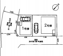 白岡市小久喜　第14　新築一戸建て　クレイドルガーデン　02の区画図|2号棟