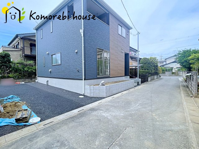 白岡市小久喜　第14　新築一戸建て　クレイドルガーデン　02の前面道路含む現地写真|7/19　撮影済み