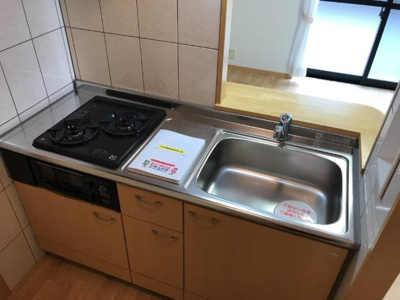 【キッチン】 | フローリィ・パルク・ヴィーブル | グリル付き２口ガスコンロ