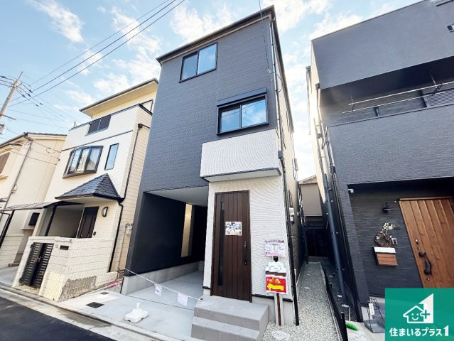 高槻市野田　第9期　新築一戸建ての外観|お客様に長く安心して住んでいだだける事にこだわった家づくり！住んでからのアフターサービスにもしっかりと取り組んでいます！