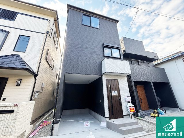 高槻市野田　第9期　新築一戸建ての外観|安心の10年保証！外観を美しく保ち、雨水で汚れを落とします！気になることがありましたら、お気軽にお問い合わせください！