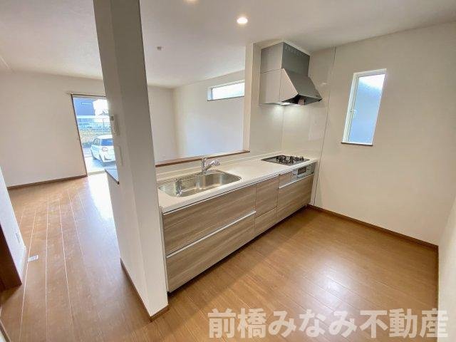 前橋市南町2丁目　限定1棟　ハートフルタウン　新築建売のキッチン|キッチンです