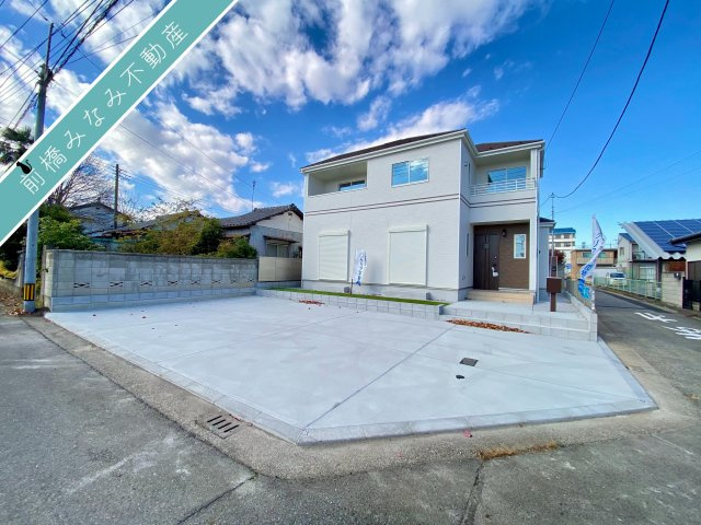 前橋市南町2丁目　限定1棟　ハートフルタウン　新築建売の前面道路含む現地写真|おしゃれな外観です