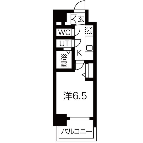 メイクス矢場町Ⅱの間取り