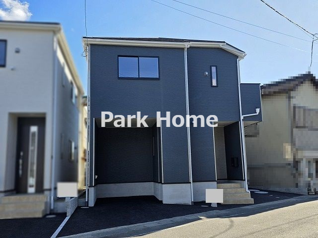 高知市旭天神町 第1-2号棟　新築戸建ての前面道路含む現地写真