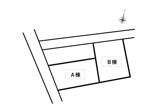 【建売】三沢市南町の区画図
