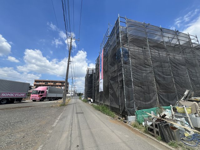 武蔵村山市中原4丁目新築　全9棟の前面道路含む現地写真