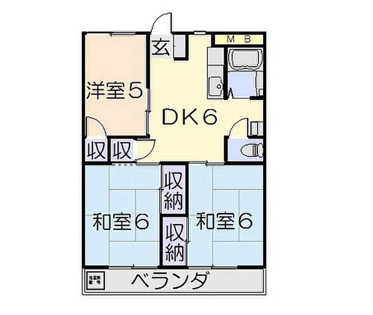 【三重県】松坂市　１棟収益マンション　「東松坂駅」徒歩５分　「利回り19.24％！」の間取り
