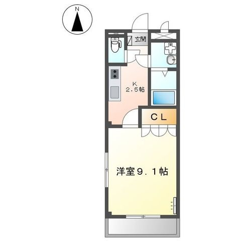 ディアハウス高浜　　刈谷市近郊の賃貸ならクラスホーム刈谷店の間取り