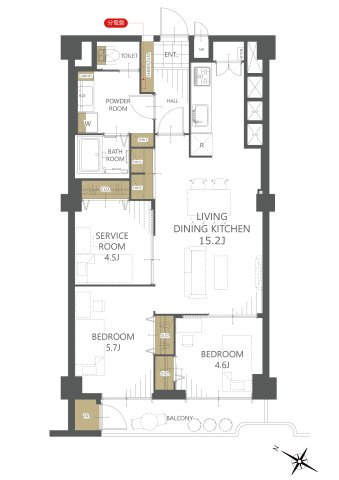 【間取り】春日原パークマンション 