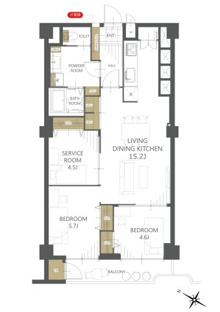 【間取り】春日原パークマンション 