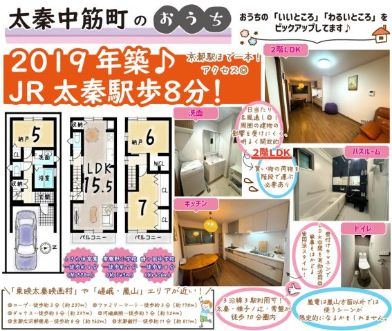 太秦中筋町の間取り