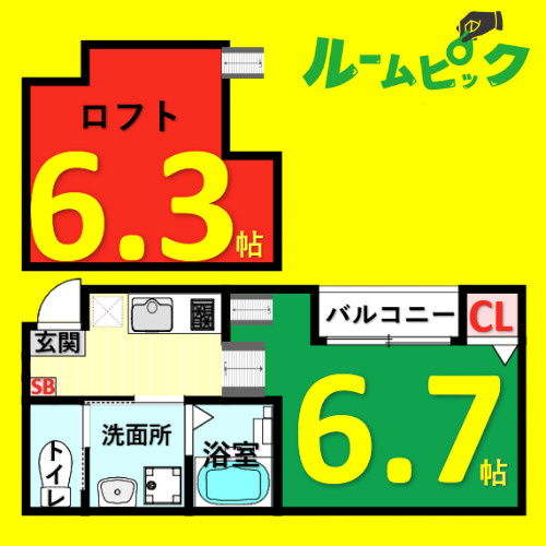 ESPACIO今池　名古屋市賃貸　仲介手数料無料の間取り