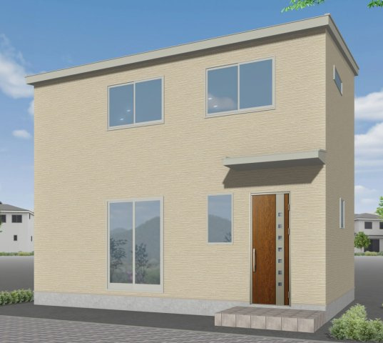 【新築建売住宅】八戸市根城２丁目の外観パース|A棟