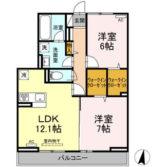 【間取り】 | D-residence西町 | 2LDK