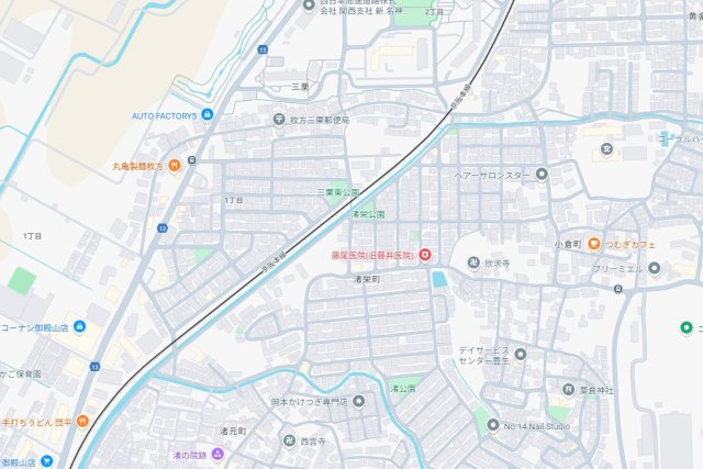 枚方市渚栄町　第4期　新築一戸建ての地図