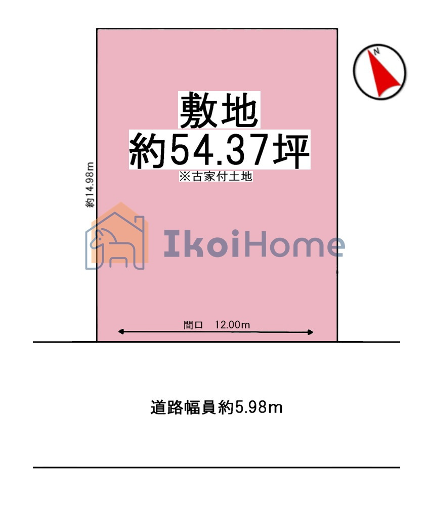 明石市魚住町金ケ崎　土地の土地図|●年中無休：当日予約可●敷地面積広々54.37坪！建築プランの作成やご相談もお受け致します。