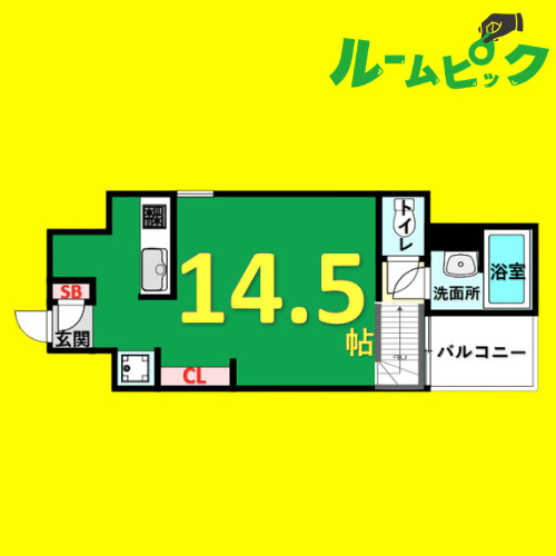 S-FORT六番町　名古屋市賃貸　仲介手数料無料の間取り