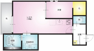 【間取り】 | ＲＥＧＡＬＥＳＴ－ＫＬＣ岩槻 | 間取りです。