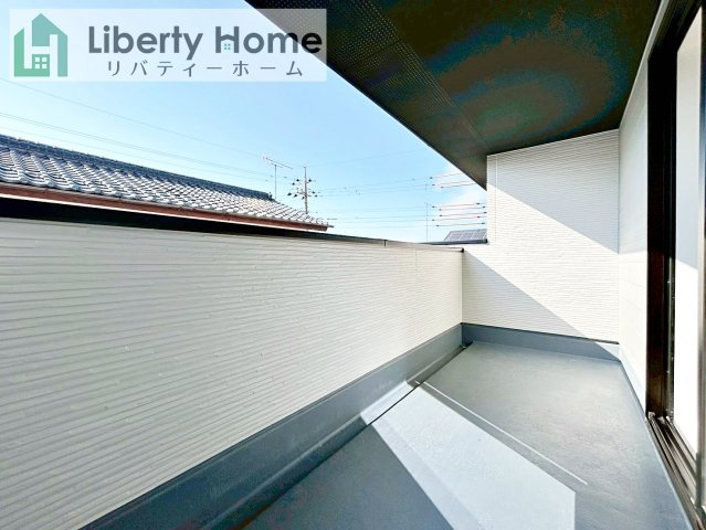 ひたちなか市津田4期　新築戸建のバルコニー