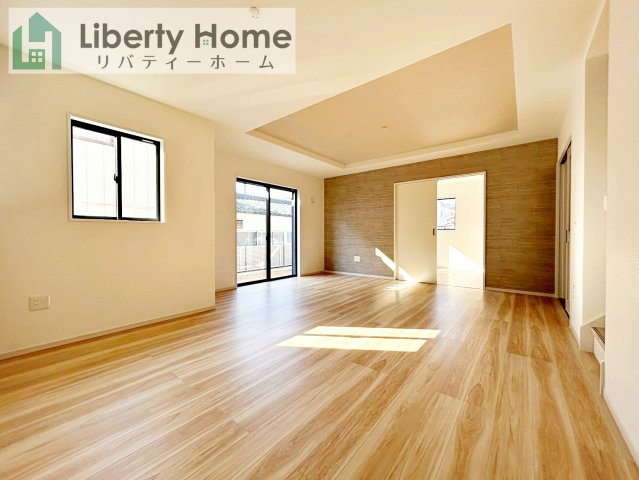 ひたちなか市津田4期　新築戸建の居間・リビング